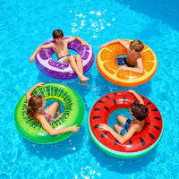 FindUWill Pool Floats Kids, Pool Swim Tubes Rings - 01Fruit -Watermelon/Orange/Violet grapefruit/Kiwi - image 2
