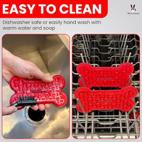 Distract-A-Hat ™ by Warren London - Dog Grooming Distraction Lick Hat for Nail Clipping and Grooming – Adjustable Fit with Adhesive Dog Lick Pad, Spreader & Cleaning Brush Included