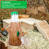 Ceramic Hamster Water Bottle 125ml with Stand，Small Animal Waterer – Essentials for Small Pets - image 2