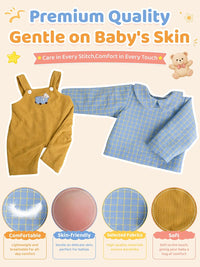 EKOKIZ blue reborn baby doll dress set with hairband and shoes for 17 to 20 inch dolls - view 39