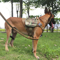 Tactical Dog Harness for Large Dogs, Reflective No Pull Dog Vest - Large (Pack of 1) / Brown - image 3