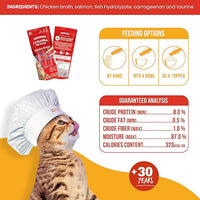 Beefeaters Cat Treats Lickable Puree 1.59oz (12-Pack) – Chicken, Grain-Free, Taurine-Enriched, Ideal for Training & Interactive Feeding