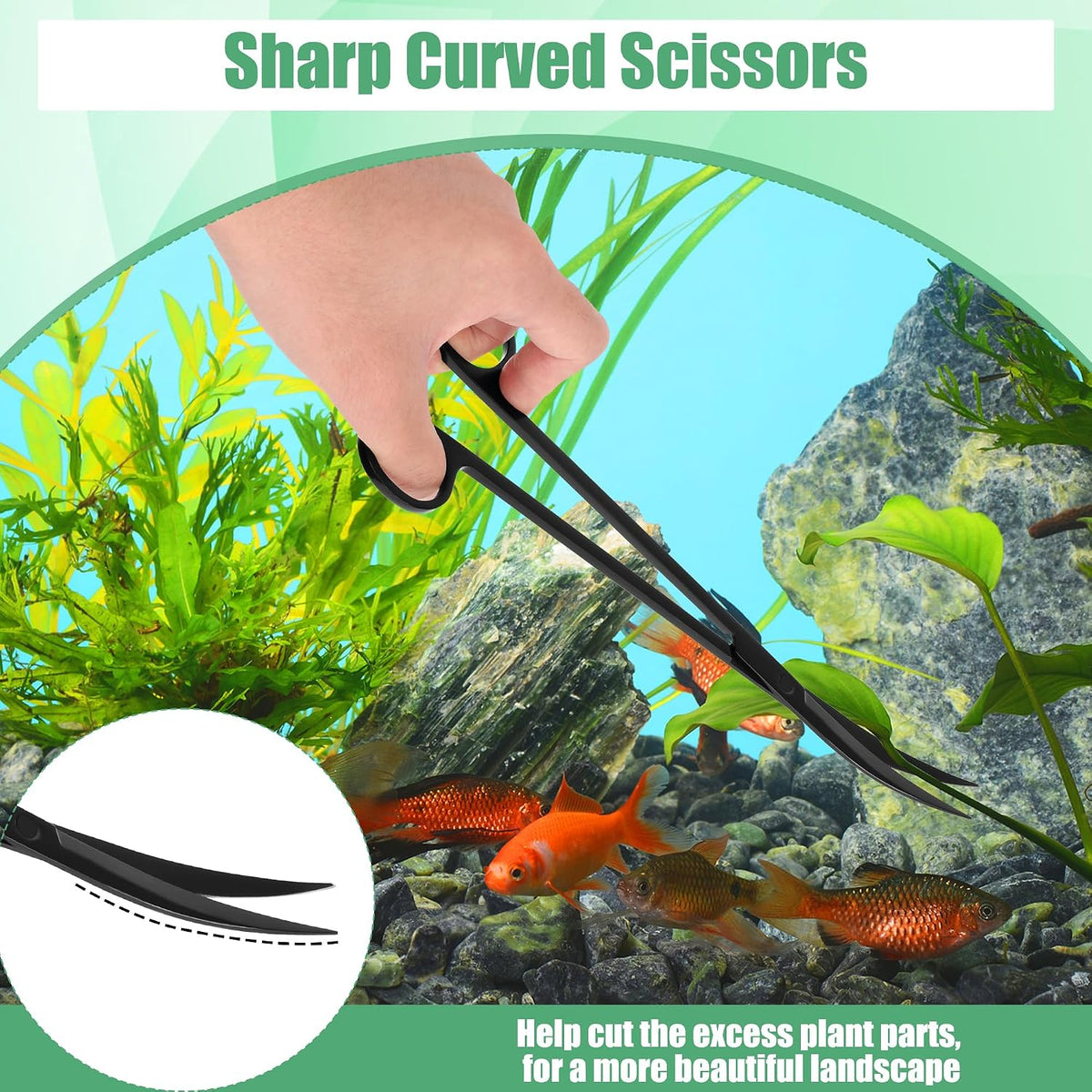 Aquarium Aquascape Tools Kit - 12.5in / Black - image 3