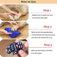 Dog Paw Protector Gripper Traction Pads,Dog Paw Covers,Foot Stickers in Summer Hot/Winter Cold Pavement,Dog Shoes Booties Socks Replacement,12 Sets (48 pcs) M Multicolor