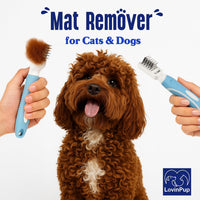 Pet Mat Remover, Professional Dematting Comb for Dogs and Cats - Mat Remover