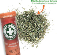 Meowijuana Purrple Passion Cat Nip - Premium Organic Blend of Catnip for Cats & Silvervine, Stimulates Playful Behavior, 26g, Natural Wellness Gift for Cat Lovers