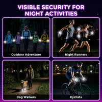 LovesTown light up bracelets, six multicolor LED wristbands glowing in the dark - view 4