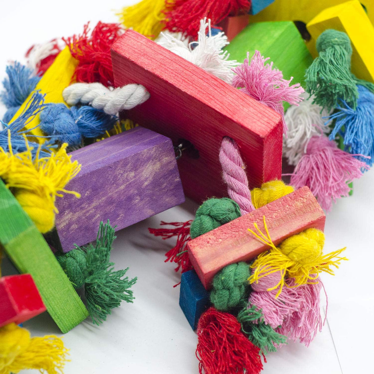 Deloky Bird Block Knots Tearing Toy - 19.7 x 5.6 inches - image 3
