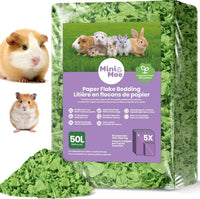 Hamster Bedding 50L Guinea Pig Paper Bedding Odor Control 99% - Springtime-50L / 50 Liters
