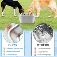 YUEPET 3 Gal Large Stainless Steel Dogs Water Bowl - 5 Gallons - image 4