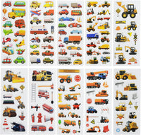 24 Sheets 3D Puffy Stickers for Toddlers Kids Boys Girls – Fun for Kids & Family - Transportation - image 2
