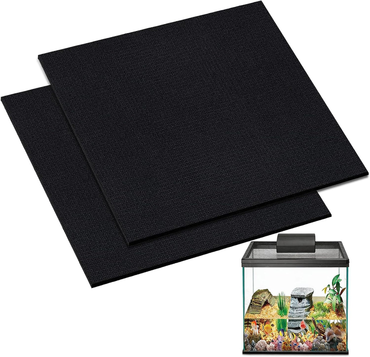48x24 Inch Aquarium Leveling Mat - No Glue / 11.8 x 11.8 Inch