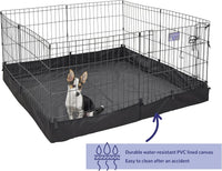 MidWest Homes for Pets Square Exercise Pen Fabric Mesh Bottom – Essentials for Dogs - image 2