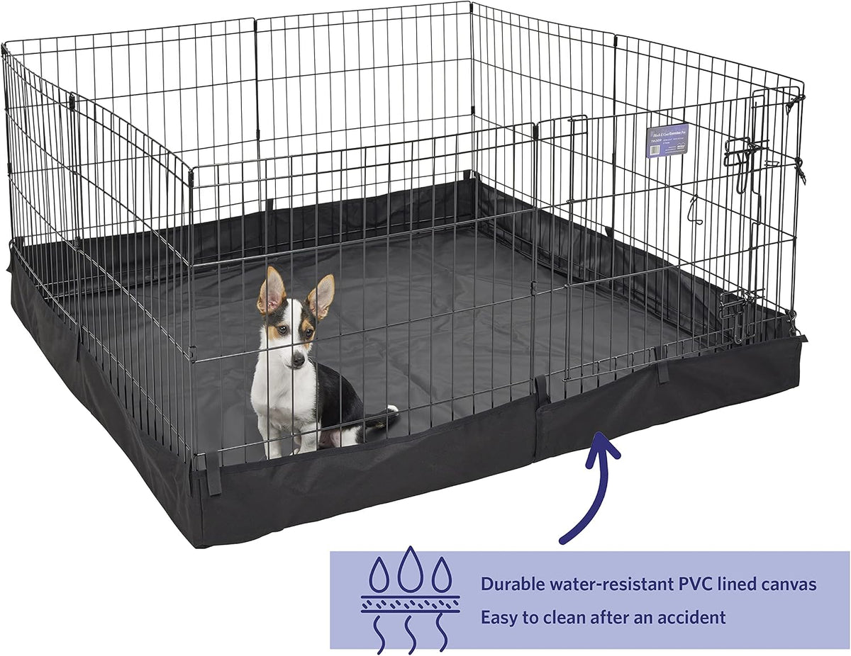 MidWest Homes for Pets Square Exercise Pen Fabric Mesh Bottom – Essentials for Dogs - image 2