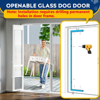 Large Dog Door for Sliding Glass Door - 96" Sliding Door / Large - 1 Flap - image 3