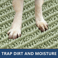 Smiry Dog Door Mat for Muddy Paws 30x20 - Layered Pattern / Layered-Sage Green / 59"X35" - image 4