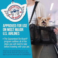 Sherpa Original Deluxe Travel Pet Carrier, Airline Approved & Guaranteed On Board - Black, Small