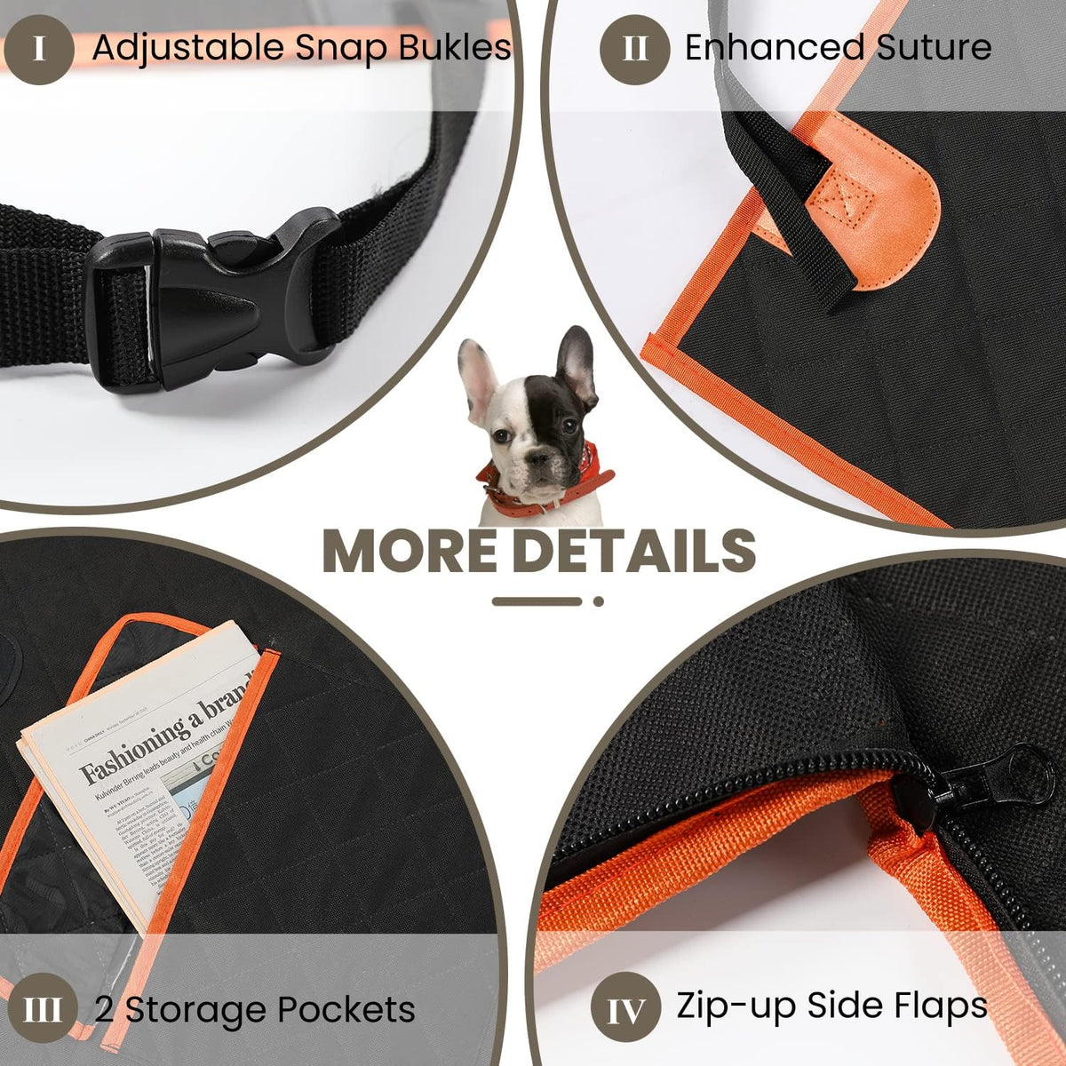 NESTROAD SUV Cargo Liner for Dogs - Black / Standard - image 4