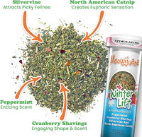 Meowijuana | Get Stuffed Bundle | Get Stuffed Stocking and Winter Lift | Promotes Play and Cat Health | Includes Organic Catnip | Feline and Cat Lover Approved