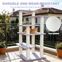 46in 5-Level Cat Tree,Indoor&Outdoor Large Cat Tower with Scratching Posts – Essentials for Cats - CTT-8 - image 4