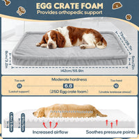 Dog Car Bed, Non-Slip Backseat Extender Pet Mat 50"x24.6"x2" – Essentials for Dogs - XL new（56"Lx28.7"M×2"H) / Light Gray - image 4