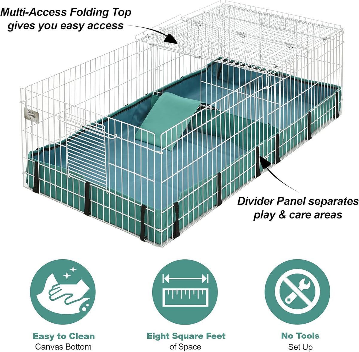 MidWest Homes for Pets Guinea Habitat Plus Cage - image 2