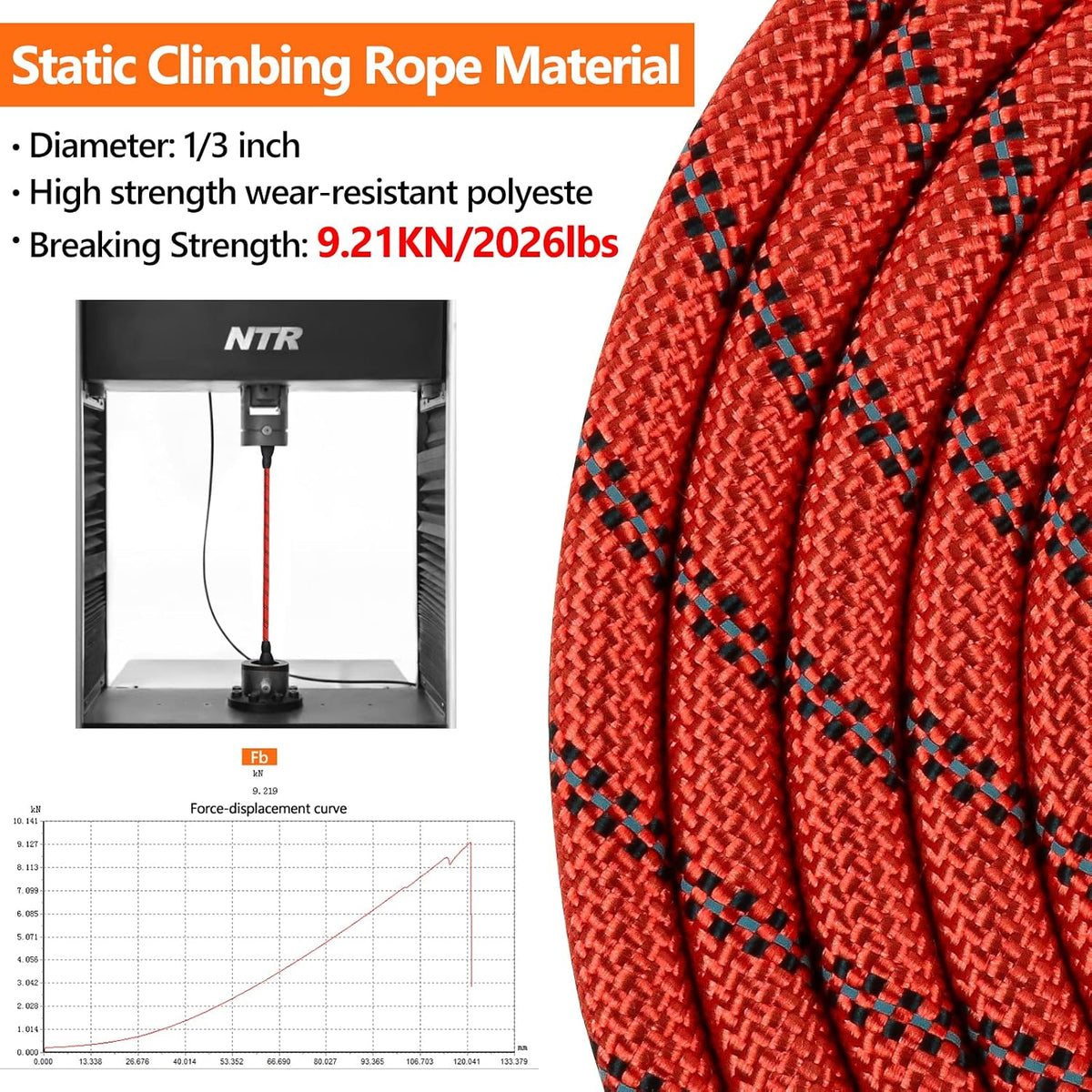 Heavy Duty Dog Leash, 15FT Training Leash with Swivel Lockable Hook, Padded Handle and Highly - 15ft*1/3" / Red - image 2