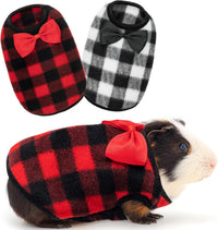 Halloween Guinea Pig Clothes - plaid / XXXS
