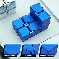 DOLASEV silver metal infinity cube fidget toy made of zinc alloy - view 13