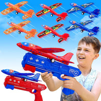 LJZJ 3pk LED Foam Plane Launcher - 6 Planes (2 Launchers)