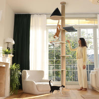 FUKUMARU Floor to Ceiling Cat Tree, 6 Level - Grey - image 4