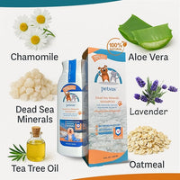 Hypoallergenic Dog & Cat Shampoo and Conditioner – All-Natural Itchy Skin Relief for Allergies | Puppy Safe | Soothing with Tea Tree Oil, Aloe Vera, and Oatmeal for Sensitive Skin