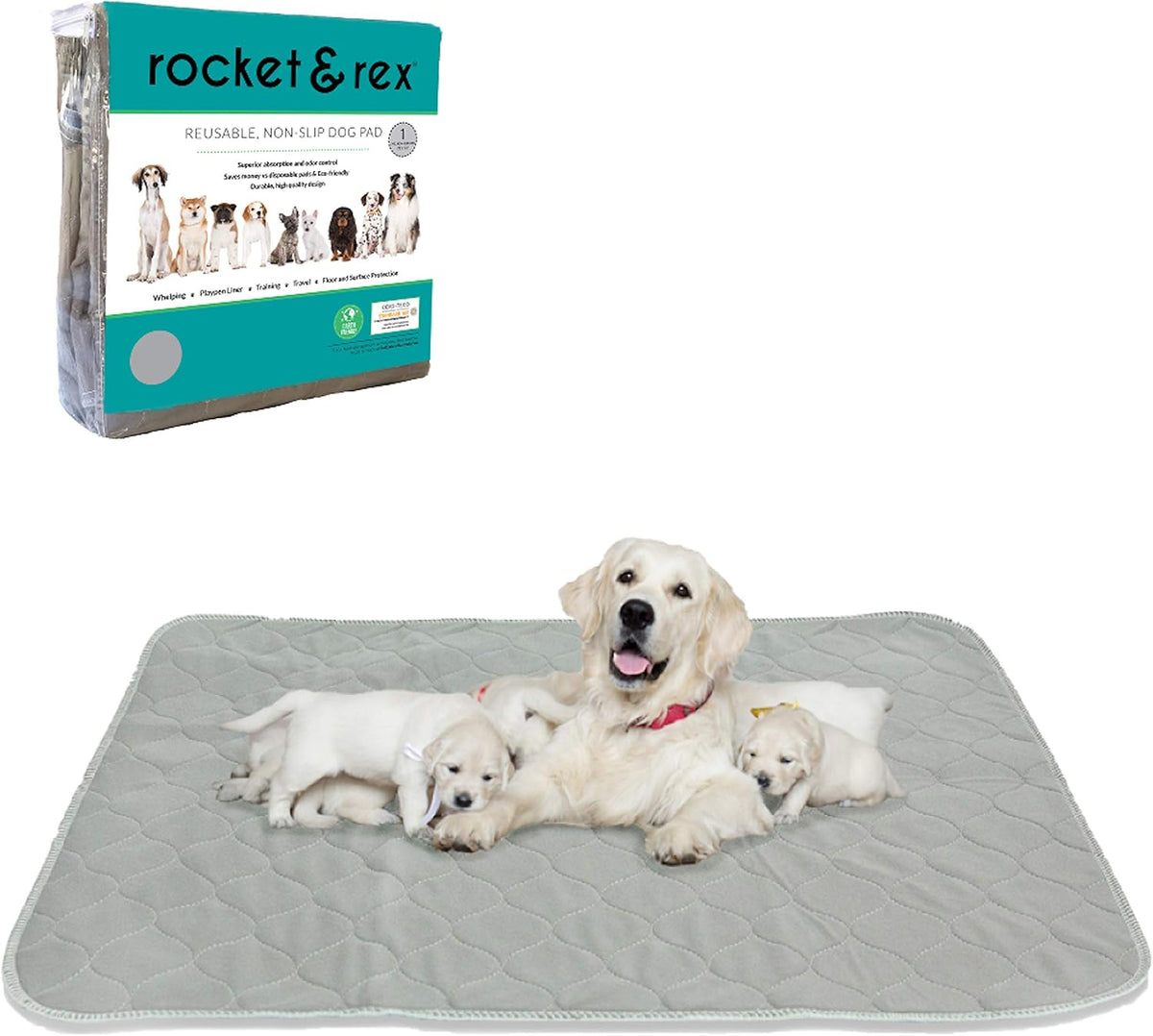 Washable Cat & Dog Carrier Pad, Reusable Liner Insert – Essentials for Dogs - 72" x 72" / 1-Pack, XX-Large