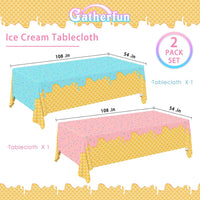 Gatherfun Ice Cream Party Supplies: 2-Pack Ice Cream Birthday Party - ice cream - image 2