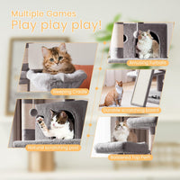 SHA CERLIN 68 Inches Multi-Level Large Cat Tree for Large Kitties/Big - 68in / Grey - image 3