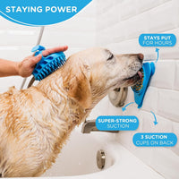 Lick Mat for Dogs with Suction Cups, XL, Blue - 1 Pack-Regular - image 4