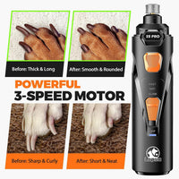Whisper Quiet Dog Nail Grinder Safe & Stress-Free for Sensitive Dogs - Black - image 4