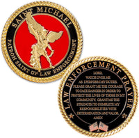 Military Gift Shop Air Force Armed Forces Prayer Coin - St-michael
