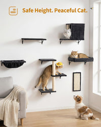 Heavy Duty Cat Wall Shelves for Large Cats - 6-in-1 - image 3