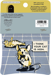 Blue Q Catnip - Cute Cat Toys for Biting with Funny Graphics -I Love My Cat – Essentials for Cats - Your Cat is High - image 2