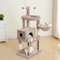 Heybly Cat Tree, 45.3" Cat Tower for Indoor Cats with Large Perch HCT202SG – Essentials for Cats - 45.3 inch / Muchroom - image 2