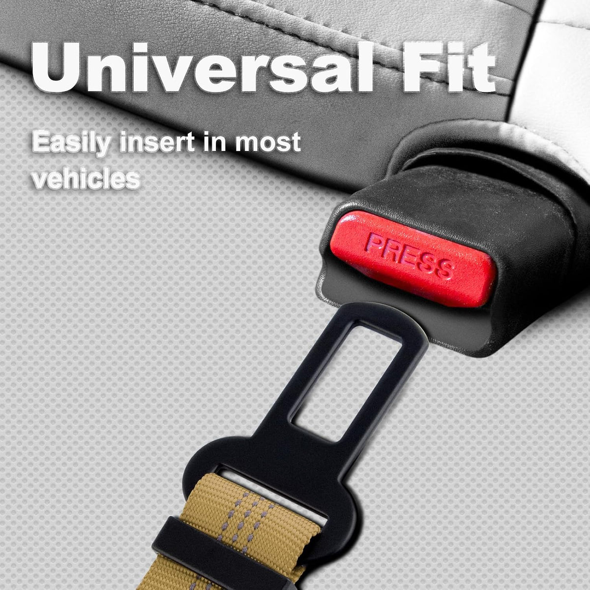 Plutus Pet Dog Seat Belt for Car - Brown - image 4