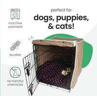 Molly Mutt Tan Dog Crate Cover, Non-Toxic & 100% Cotton - Wild Horses / 36.0"L x 23.0"W x 25.0"H - image 3