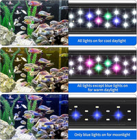AQUANEAT LED Aquarium Light 48 to 54 Inch with Timer, auto on Off, Adjustable Brightness, Full Spectrum, Daylight Moonlight Mode, for Fresh Water Low-to-Mid Light Plants