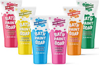 Tub Works Bath Paint Soap Bath Toy, Classic 6 Pack, Non-Toxic - Neon