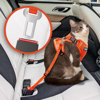 Cat Harness and Leash Set, Adjustable Cat Vest Harnesses – Essentials for Cats - Orange / Medium - image 4