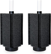 100-120 Gal Large Aquarium Sponge Filter with Air Stone and Ceramic Media,2 Pack Quiet Fish Tank Filters fit Breeding Fry Betta Shrimp Fish Tank