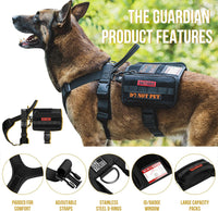 OneTigris Service Dog Vest Harness - M / Black - image 2