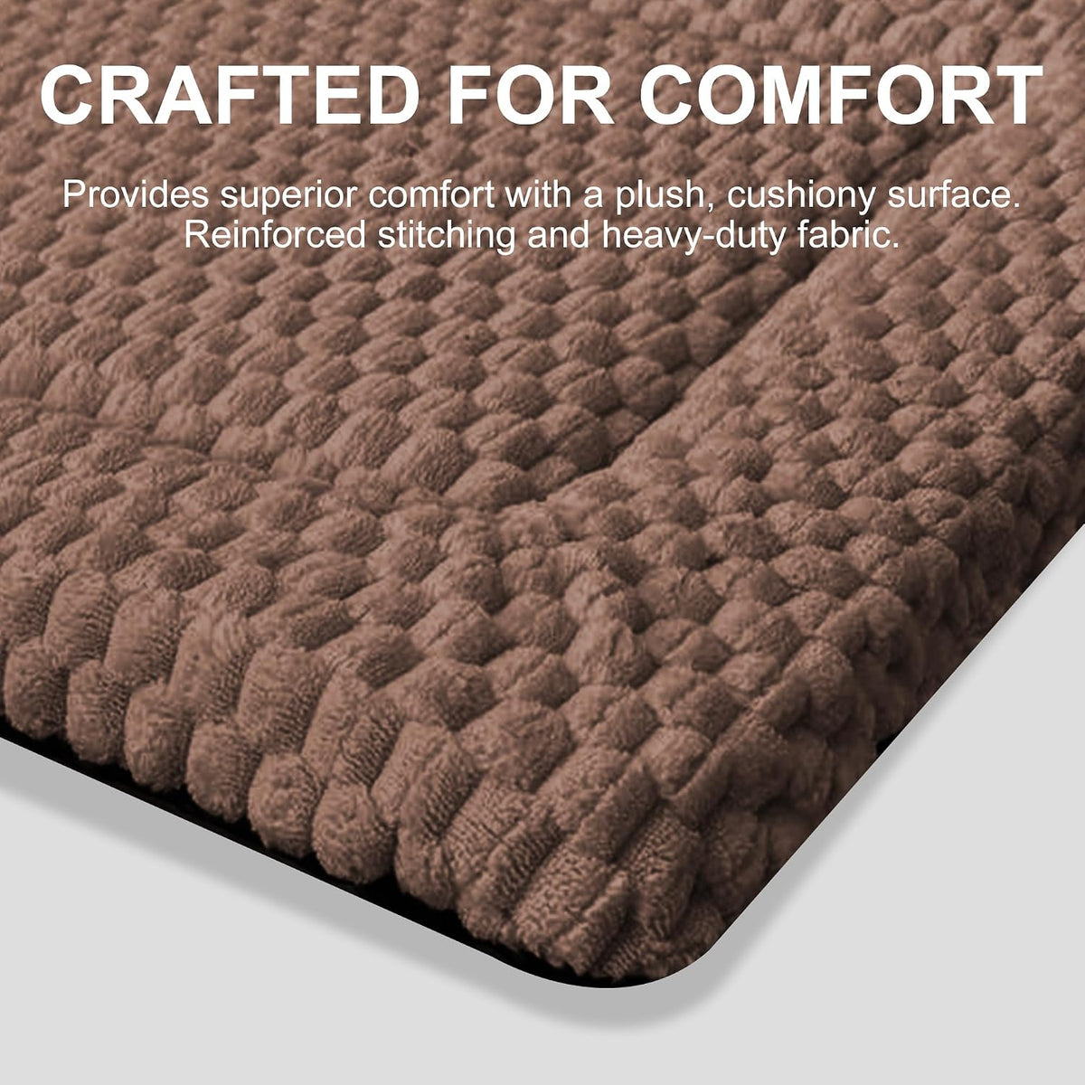 Dog Bed Mat,Reversible & Ultra Soft Kennel Pad-Machine Washable Pet Bed for Dogs & Cats-All-Weather - 24.0" L x 18.0" W x 1.5" Th / Dark Brown - image 3