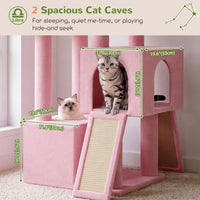 Globlazer Z78 Heavy Duty Cat Tree for 20lbs Large Adult Cats - Pink / 78 inch - image 3